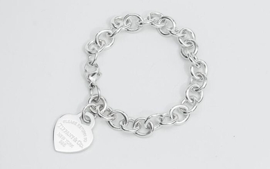 Return to Tiffany Heart Tag Charm Bracelet@ Silver - Bracelet