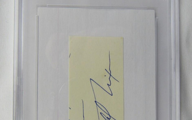Richard Nixon Signed Cut Signature on 3x5 Index Card (PSA)