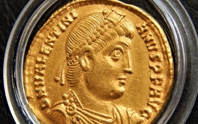 Roman Empire - AV Solidus, Valentinian I (364-367 AD) - Thessalonica mint - Scarce - Gold