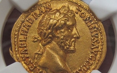 Roman Empire - AV gold aureus Antoninus Pius - in near mint state condition, a beautiful coin - Rome mint 151-152 A.D. - TR POT XV COS IIII / PAX - Gold