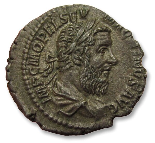Roman Empire. Macrinus (AD 217-218). Silver Denarius,Macrinus, Rome mint 217-218 A.D. - AEQVITAS AVGG