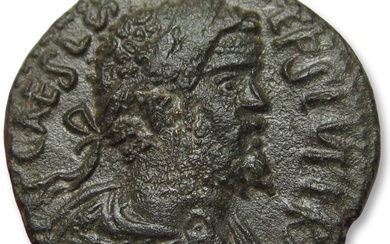 Roman Empire (Provincial). Septimius Severus (AD 193-211). AE 22 Pisidia, Antioch 193-211 A.D. - ANTIOCH COLONIAE, Mên reverse