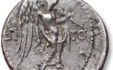 Roman Republic. L. Calpurnius Piso L.f. L.n. Frugi, 90 BC. Silver Quinarius,Rome 90 B.C. - scarce & very high quality for the type