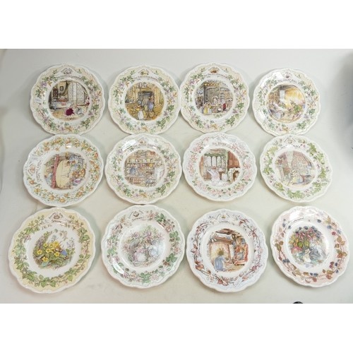 Royal Doulton Brambly Hedge plates to include: Winter, Summe...