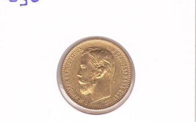 Russia - 5 Roebels 1898 Nicolaas II - Gold