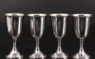 S. Kirk & Son Sterling Silver Water Goblets, Late 19th Century