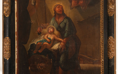 Saint Joseph with the Child in Arms, possibly Italian school...