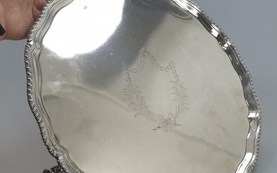 Salver, George III period - .925 silver - Richard Rugg (I) , London - England - 1773