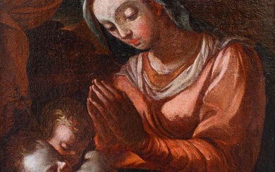 Scuola italiana (XVII) - Madonna con Bambino