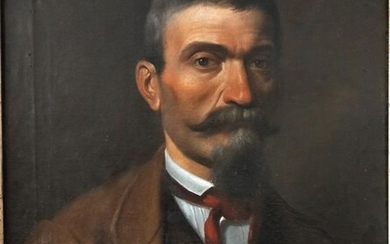 Scuola italiana del XIX secolo - ritratto virile
