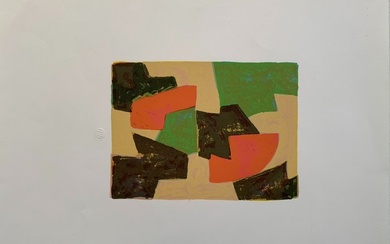 Serge Poliakoff (1900-1969) - Composition verte, beige, rouge et brune