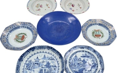 Seven Chinese Porcelain Plates