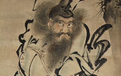 Shōki 鍾馗 - With signature and seal by artist - Japan - Late Edo period