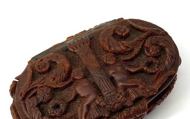 Snuffbox - Empire - Corozo nut - Early 19th century
