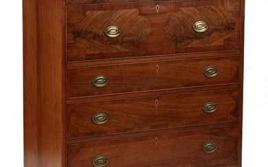 Southern Federal Inlaid Mahogany Butler's Desk