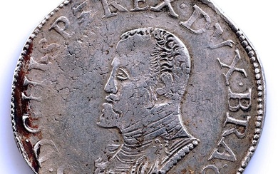 Spanish Netherlands. Felipe II (1556-1598). Escudo Felipe 1590 Amberes - Escasa