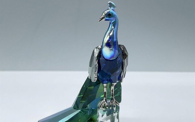 Swarovski Crystal Figurine, Peacock Loyalty Gift