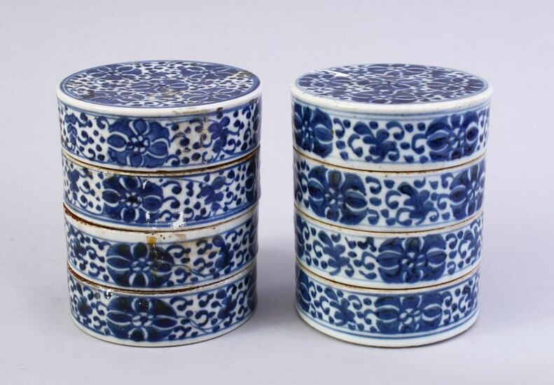 TWO 19TH CENTURY CHINESE BLUE & WHITE PORCELAIN
