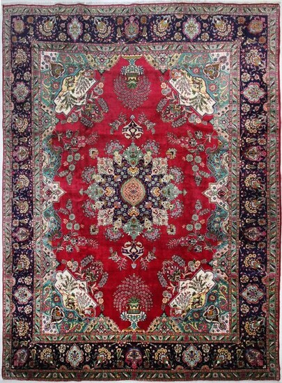 Tabriz Fein geknüpft Hochland Wolle - Carpet - 393 cm - 300 cm