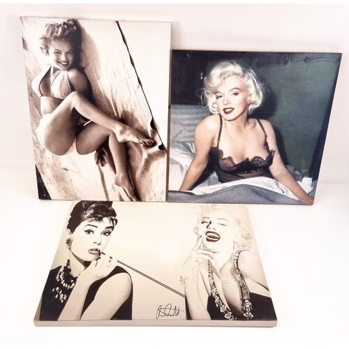 Three Marilyn Monroe Canvas Artwork Pieces: Bedtime Marilyn ...