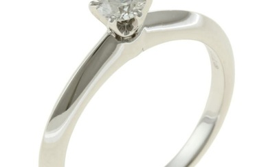 Tiffany Solitaire 0.21ct I-VS1 Ring No. 9.5 Pt950 Platinum Diamond Ladies TIFFANY&Co.