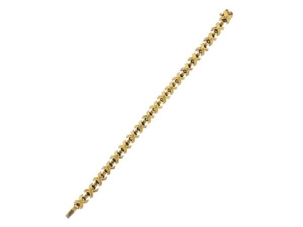 Tiffany & Co 18K Gold Classic X Bracelet