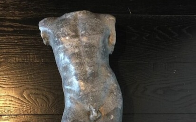 Torso in marble (1) - African gray marble - First half 20th century