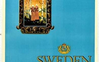 Travel Poster Sweden Holiday State Railways