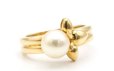 Van Cleef & Arpels - 18 kt. Yellow gold - Ring Pearl