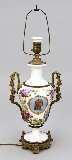 Vase lamp, late 19th c., ampho