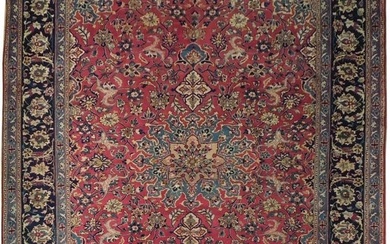 10 x 13 Blue Persian Semi Antique Tabriz Rug
