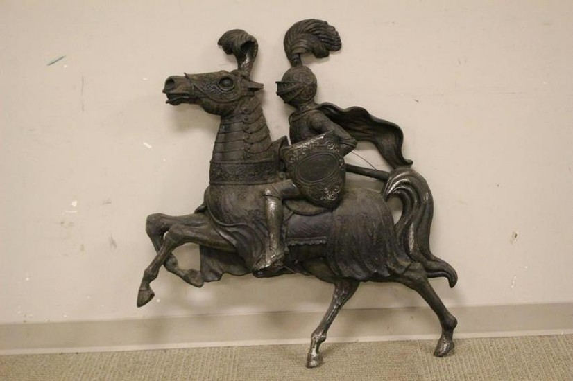 20th Century Molded Knight on Horse