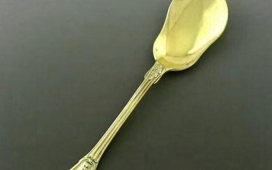 19th Century French Gilt Sterling Silver Dining Shovel