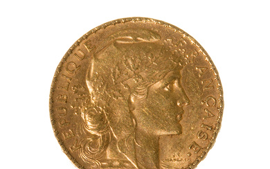 20 French franc coin, 1904
