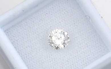 Loose brilliant 1.042 ct Top Wesselton/if, with...