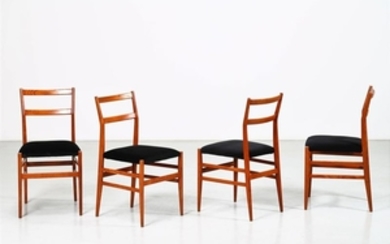 GIO' PONTI Four chairs mod. Superleggera.