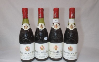 4 bouteilles de Chateauneuf-du-Pape, domaine... - Lot 88 - Enchères Maisons-Laffitte