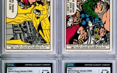 4PC 1966 Donruss Marvel Super Heroes CGC 6.5 Group