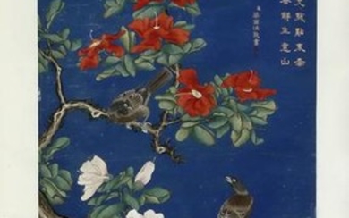 Early Republic Period Chinese hand painted scroll