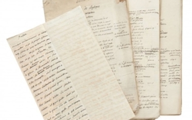 ÉMILIE DU CHÂTELET (1706-1749) « Abrégé de l’optique de Mr Newton » [suivi de :] « Essai sur l’optique » : manuscrits en partie autographes