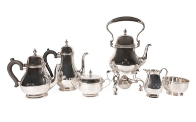 6PC TIFFANY & CO. STERLING HOT BEVERAGE SERVICE