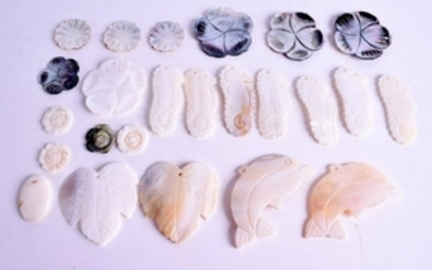 ASSORTED MOTHER OF PEARL PENDANTS etc. (qty)