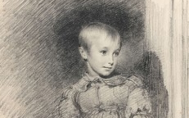 Paul Delaroche Paris, 1797 - 1856 Portrait d'enfant au livre