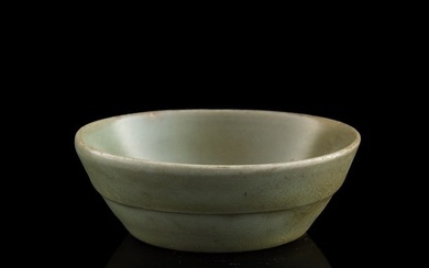 A Chinese Longquan celadon-glazed 'flower' brush washer, Song dynasty