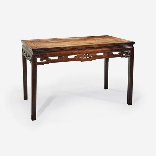 A Chinese hardwood rectangular table, possibly