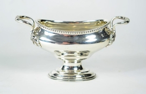 A George III Twin Handled Silver Pedestal Sugar Bowl, maker's...