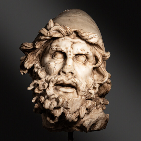 A Grand Tour Marble Head of the Sperlonga Odysseus