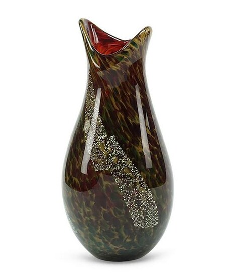 A Japanese Kamei Glass Co. Art Glass Vase.