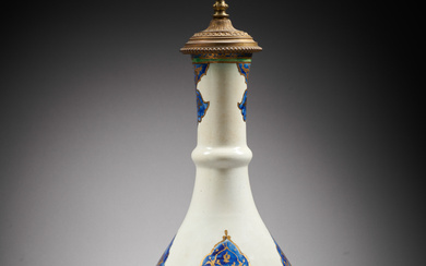 A Large Samson Bottle in the Islamic Style, Marked under the Base, France, Second Half 19th century