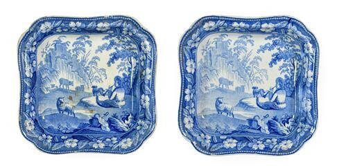A Pair of Staffordshire Pearlware Vegetable Tureens and Covers, circa...